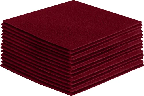 Miniatura 107 de FabricLA Hojas de fieltro acrílico para manualidades, cuadrados de fieltro precortados suaves de 4 x 4 pulgadas (3.9 in x 3.9 in), utiliza hojas