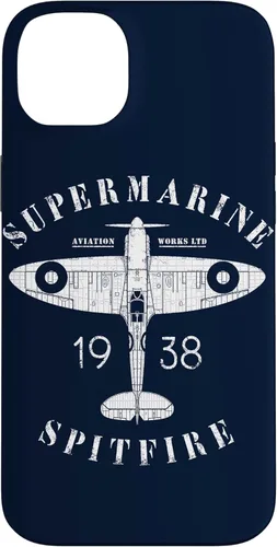Miniatura 20 de iPhone 12 Pro Max Spitfire RAF Británico WW2 Fighter Aviation Case Supermarine Aviation