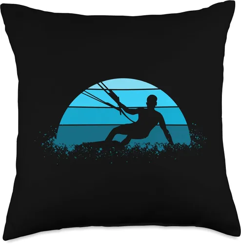 Miniatura 5 de Kitesurf Board Equipment Gifts Kiteboarding Trainer Kite Kitesurf - Almohada de 16.0 x 16.0 in, multicolor