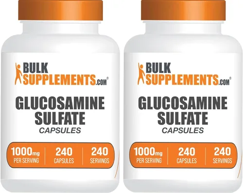 Miniatura 6 de BulkSupplements. com Cápsulas de sulfato de glucosamina - Suplemento de glucosamina, para apoyo articular - Sulfato de glucosamina 1000 mg, sin