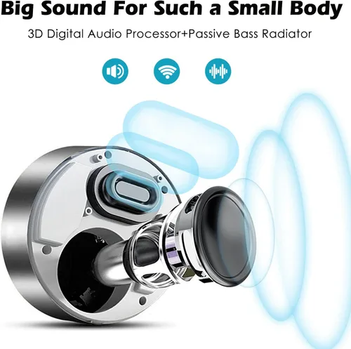 Miniatura 4 de Altavoz Bluetooth LED Smart Touch Play/Altavoces inalámbricos portátiles con sonido HD / 12 horas de reproducción/Bluetooth 5.0 / TF Card Support