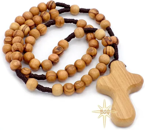 Miniatura 5 de Rosario personalizado de madera de olivo de Belén, nombre propio, regalos para niños, confirmación, primera comunión, bautismo para niños y niñas.