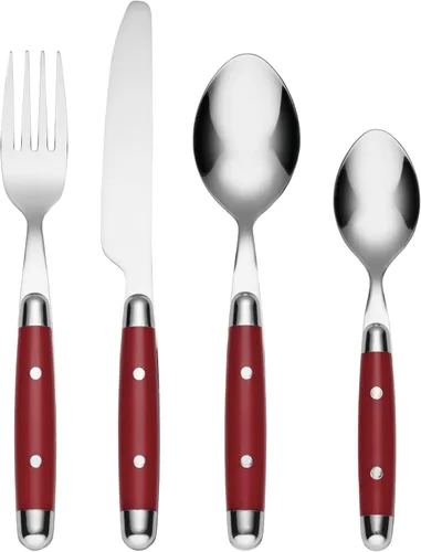 Miniatura 10 de Cambridge Silversmiths Jubilee - Juego de cubiertos (16 unidades), color negro