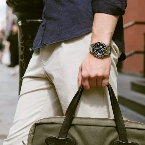 Miniatura 4 de Bulova 96B272 - Reloj cronógrafo de cuarzo para hombre con correa de acero inoxidable