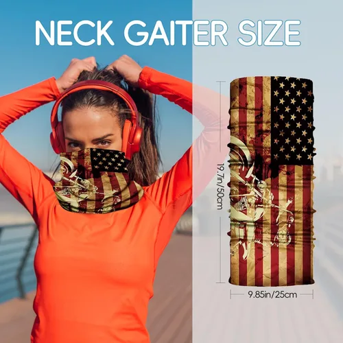 Miniatura 5 de Neck Gaiter Balaclava Bandana Face mask, Sun Wind protection, Cycling, Running, Hiking Sports, for Men & Women