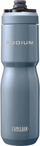 Miniatura 14 de CamelBak Podium Steel - Botella de agua térmica para bicicleta de acero inoxidable, color piedra, 18 oz