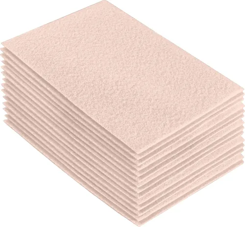 Miniatura 175 de FabricLA Hojas de fieltro acrílico para manualidades, cuadrados de fieltro precortados suaves de 4 x 4 pulgadas (3.9 in x 3.9 in), utiliza hojas