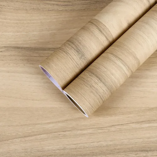 CHIHUT Papel de contacto de grano de madera de roble claro de 12 x 100 pulgadas, papel tapiz de madera gruesa, impermeable, autoadhesivo, papel de