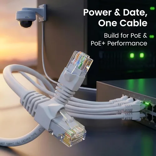 Miniatura 7 de GEARit Cable de conexión Ethernet Cat 6 de 15 pies de color blanco (paquete de 10) cables de conexión Cat6 de 15 pies, cable de conexión