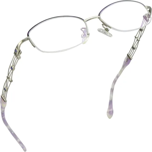 Miniatura 9 de LifeArt Gafas de lectura sin montura de aleación, gafas de bloqueo de luz azul, antirreflejos, púrpura (2339_purple)