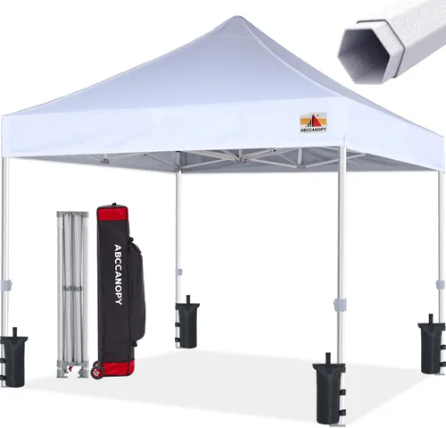 Miniatura 9 de ABCCANOPY Tienda de campaña con toldo emergente comercial 10x10 Serie Premium, Beige