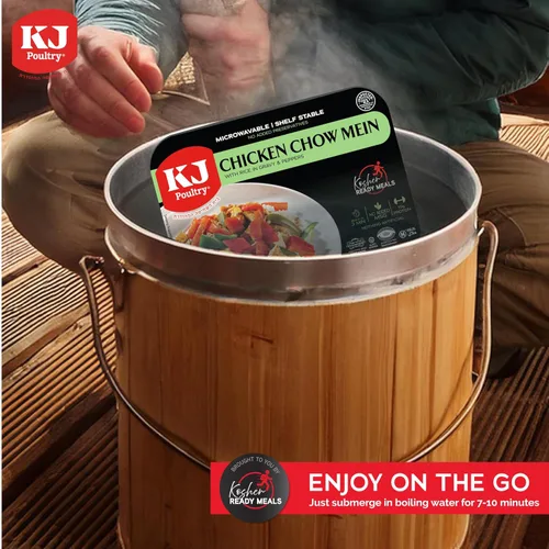 Miniatura 7 de KJ Poultry Kosher Ready Meals - Pollo Chow Mein, comidas de carne MRE listas para comer, sin gluten, halal, (1 unidad) preparado para entrada