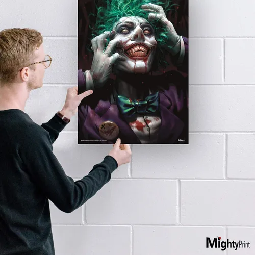 Miniatura 5 de MIGHTYPRINT DC Comics – Joker – DCeased Zombie Attack – Arte de pared duradero de 17 x 24 pulgadas – NO hecho de papel – Coleccionable con licencia
