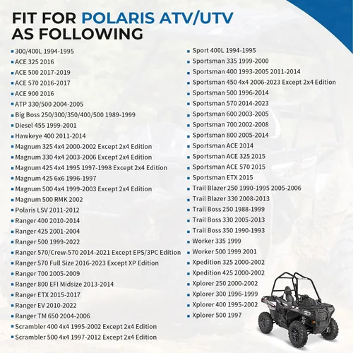 Miniatura 2 de Kit de rótula y soporte para Polaris Polaris Sportsman Magnum Ranger Scrambler Trail Blazer Trail Boss Xpedition Xplorer Big Boss OEM # 7061158
