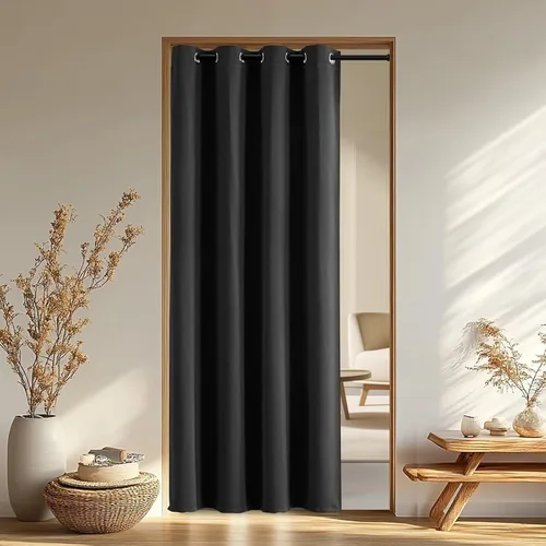 Miniatura 102 de IGEMAEVE Cortinas 100% opacas de 108 pulgadas de largo para dormitorio, juego de 2 paneles de cortinas opacas con bolsillo para barra y pestaña