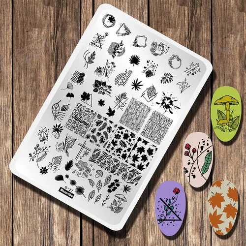Miniatura 8 de WOW OMG COOL - Plato de estampado de uñas con letras y palabras con imagen de personas, plantillas de arte de uñas de acero inoxidable para diseño