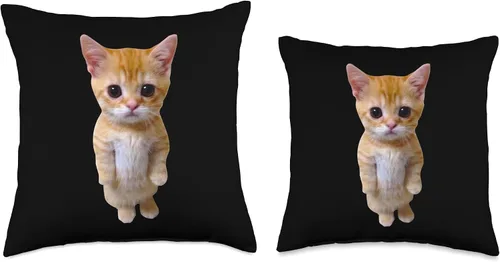 Miniatura 3 de El Gato Meme Sad Crying Cat Munchkin Kitty Meme Almohada moderna, 16 x 16 pulgadas, multicolor