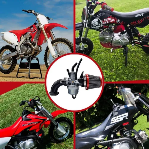 Miniatura 7 de Juego de Filtro de Aire de Carburador PZ22 de 22 mm para Motocicletas SSR CRF50 de 110 cc y 125 cc, Sunl Taotao Pit Bike ATV de Aniro Moto