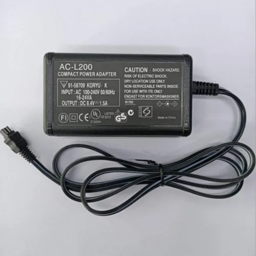 Miniatura 8 de Cargador adaptador de corriente alterna AC-L200 para videocámara Sony Handycam DCR-SX, DCR-SR, DCR-HC, DCR-PC, DCR-DVD, DCR-IP, HDR-CX, HDR-XR