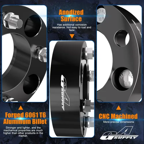 Miniatura 3 de GAsupply Espaciadores de rueda ATV 4x110 de 1.5 pulgadas, adaptadores espaciadores de rueda de 1.5 pulgadas y 1.496 in, orificio del cubo de 2.913