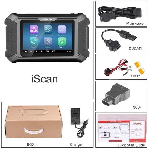 Miniatura 3 de Herramienta de escaneo de diagnóstico para motocicleta, OBDSTAR iScan para DUCATI, todos los sistemas, escáner OBD2, lector de código OBD automotriz