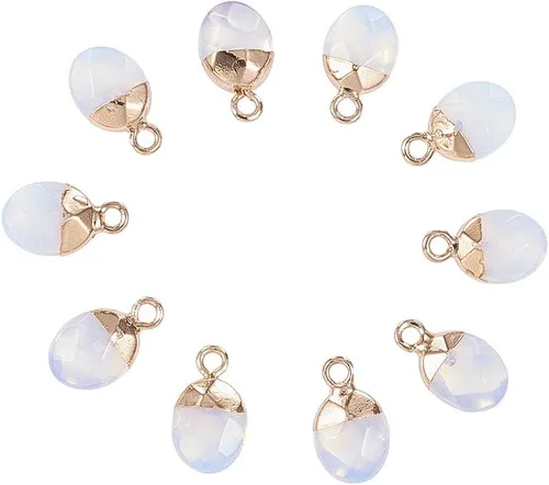Miniatura 8 de DanLingJewelry 1 dije de corazón de cuarzo rosa natural con piedras preciosas y corazón de cristal curativo para mujeres y niñas
