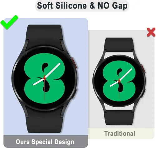 Miniatura 5 de Correas sin huecos compatibles con Samsung Galaxy Watch 7 6 5 4 FE 40mm 44mm/5 Pro 45mm/6 Classic 43mm 47mm/4 Classic 42mm 46mm, Correa de 20mm