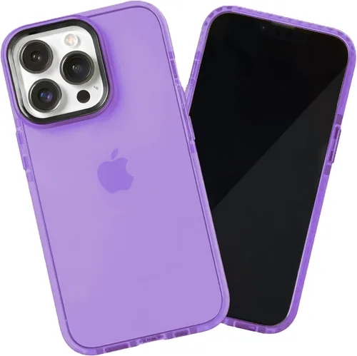 Miniatura 58 de SteepLab Funda de barrera para iPhone 13, protección de 360 grados que absorbe impactos con bisel elevado y colores llamativos (cielo azul brillante)