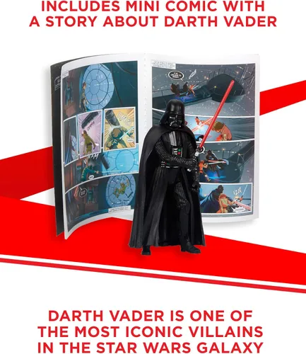 Miniatura 4 de STAR WARS Galaxy of Adventures Darth Vader Figura de acción de 3.75 pulgadas y mini cómic