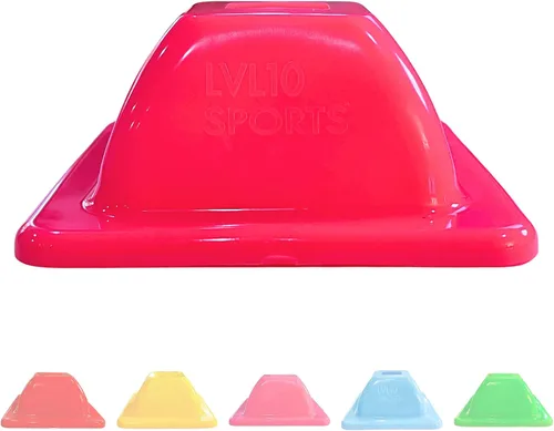 Miniatura 13 de LVL10 Pro - Conos de entrenamiento – Mini conos de fútbol de 2 pulgadas para entrenamiento deportivo – para ejercicios de baloncesto, fútbol