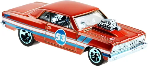 Miniatura 3 de Hot Wheels Naranja y Azul 53 Aniversario '64 Chevelle SS 1/5 DieCast Escala 1:64