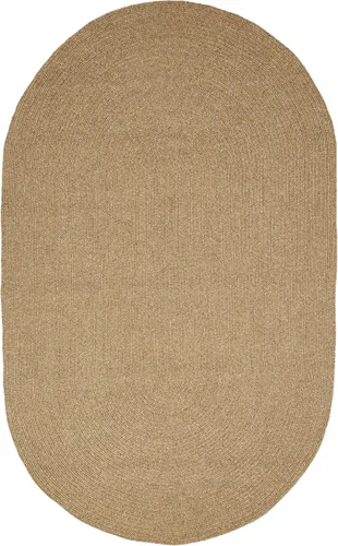 Miniatura 23 de BNM - Alfombra ovalada bohemia para interiores y exteriores con patrón trenzado sólido, perfecta para patio trasero, patio, oficina, sala de estar