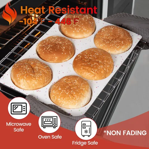 Miniatura 6 de CAKETIME Moldes para magdalenas de 4 pulgadas, moldes de huevo de silicona jumbo antiadherentes para sándwiches de desayuno, molde redondo