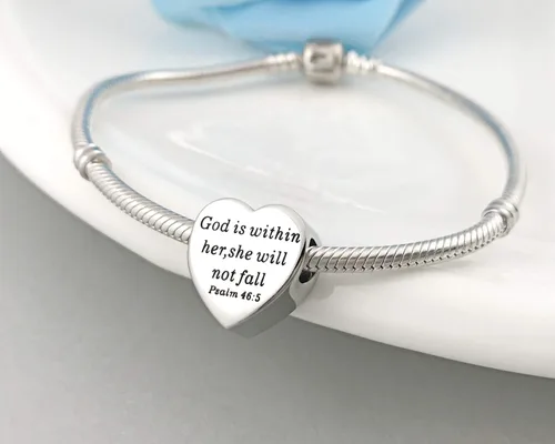 Miniatura 6 de MUERDOU Dije de corazón, pulsera cristiana con versículo bíblico para oración, fe, religiosa, regalos para mujeres