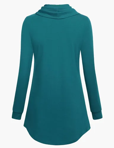 Miniatura 4 de Timeson Túnicas de manga larga con cuello redondo para mujer, sudaderas de invierno para mujer