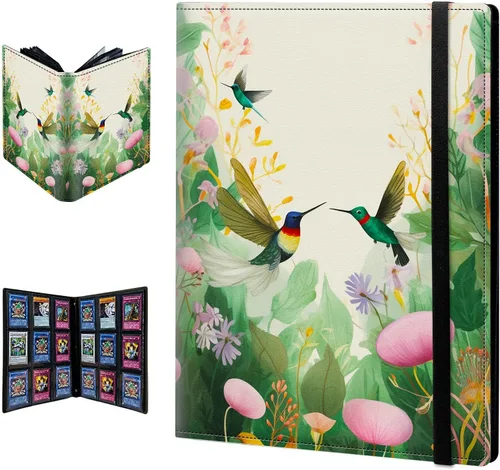 Miniatura 21 de Carpeta para tarjetas de intercambio, 9 bolsillos para tarjetas intercambiables, 360 bolsillos de doble cara, funda para tarjetas de tamaño Mujeres