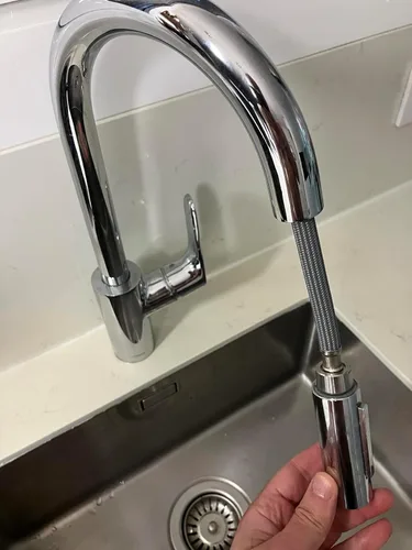 Miniatura 5 de 88624000 Pieza de repuesto para manguera de grifo de cocina Hansgrohe para manguera de spray extraíble 95507000 95506000, 59 pulgadas de longitud