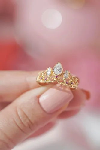 Miniatura 5 de Anillo enredado, anillo de princesa perdida, joyería de cosplay, anillo de princesa, anillo de corona de princesa, anillo de plata de ley 925