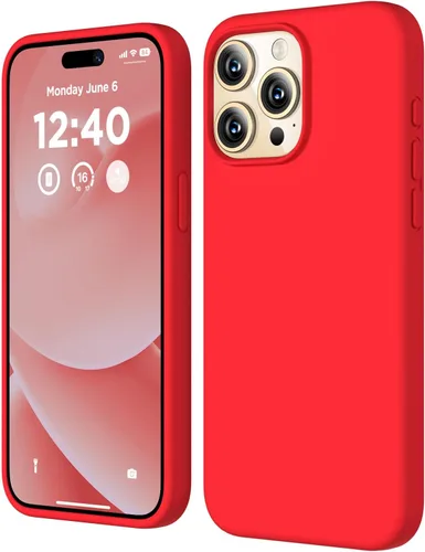 Miniatura 12 de Compatible con Funda para iPhone 15 Pro Max, Funda de Silicona Líquida, Cubierta Protectora Resistente a Golpes de Cuerpo Completo Funda Delgada