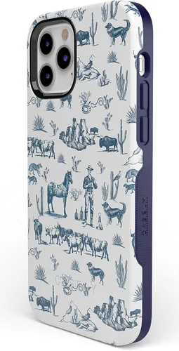 Casely Funda para iPhone 12/12 Pro | Wild West Adventure | Desierto | Compatible con MagSafe | Diseño protector audaz