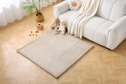 Miniatura 29 de Hakuna Matte - Alfombra de juego prémium para bebé de terciopelo coral ultrasuave con espuma viscoelástica, antideslizante, resistente al agua,