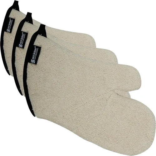 Miniatura 2 de San Jamar 813TM - Manopla de horno resistente con protección de temperatura, 13 pulgadas de largo, natural
