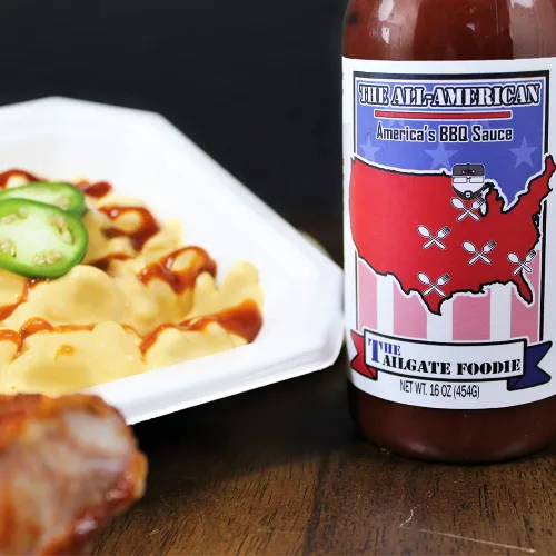 Miniatura 5 de The Tailgate Foodie 's - Salsa de barbacoa totalmente americana, 16 onzas. Lote pequeño, perfecto para asar a la parrilla, ahumar o cocinar alas