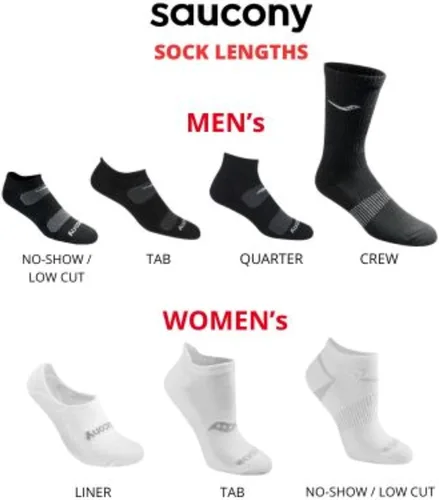 Miniatura 4 de Saucony Calcetines RunDry Bolt Performance No-Show para hombre, disponibles en tallas M-XXL (6, 12, 18 pares)