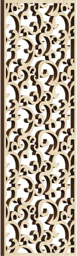 Miniatura 128 de Wheatland Paneles de pared decorativos de madera con calado, 9 3/8 pulgadas de ancho x 24 3/8 pulgadas de alto x 1/4 de alto, nogal