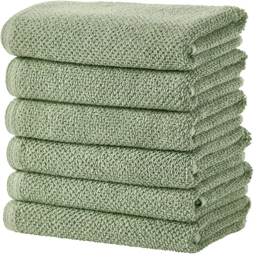 Miniatura 78 de Great Bay Home Toalla de baño blanca – Toalla de baño de gran tamaño 100% algodón de 68 x 35 pulgadas – Absorbente, de secado rápido, toalla de baño