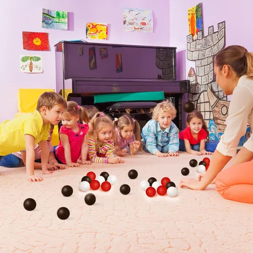Miniatura 5 de Hanaive 100 unidades pelotas de tenis de mesa multicolor de 40 mm, pelotas de plástico a granel lavables, juego pequeño para juegos de piscina