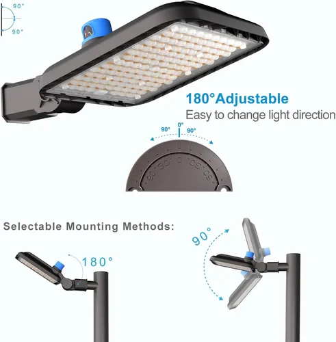 Miniatura 4 de Luces LED de estacionamiento de 150 W (168 x 1 W) 37500LM (250 lm/W) Luces LED de estacionamiento para exteriores con fotocélula inteligente ETL