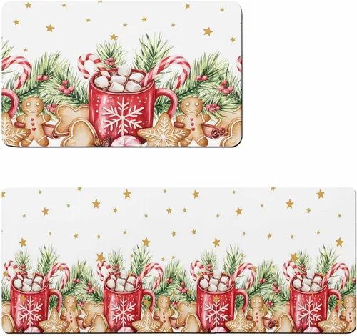 Tapete de baño de Feliz Navidad, antideslizante, de secado rápido y absorbente, tierra de diatomeas, fregadero, dormitorio, cocina, lavable, con