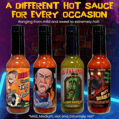 Miniatura 5 de Jeff Dunham - Salsa picante Bubba J's Mango Habanero Ideal para regalos de salsa picante - Sabor dulce y picante de la victoria (5 onzas líquidas)
